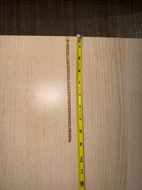 Oradina 14K Yellow Solid Gold Estate Cuban Bracelet 8.5''